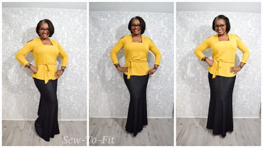 Sew-to-fit misty top for the pattern hack